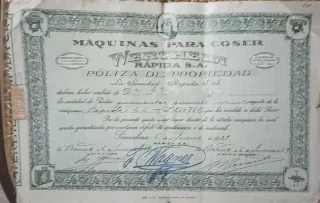 Máquina de coser Wertheim antigua