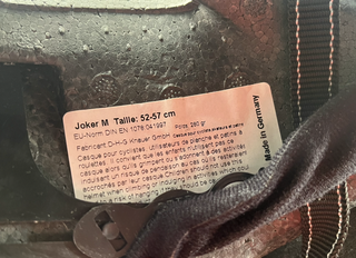 casco bicicleta ciclismo gris rojo talla M