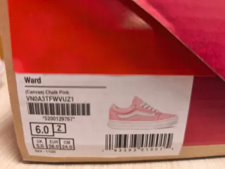 Zapatillas Vans rosas y blancas 37 y 38