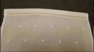 Cortina de lino blanco 117x43,5 cm