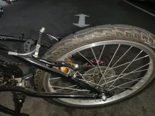 Bicicleta infantil niña rosa y negra