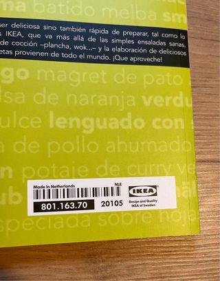 Lote 2 libros de cocina Ikea