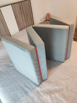 Puf/Colchón plegable gris IKEA