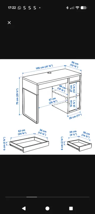 Escritorio Ikea Blanco