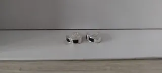 Orecchini Argento Sterling 925 Nero e Argento