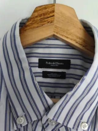 Camisa Pedro del Hierro Rayas Azul/Blanco
