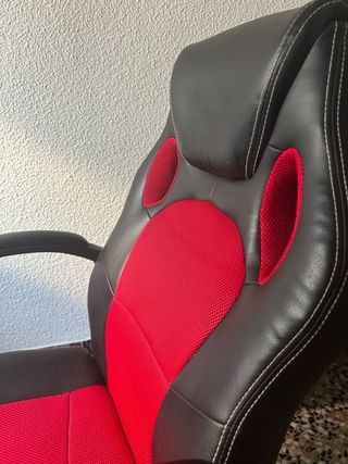 Silla Gaming Negra y Roja