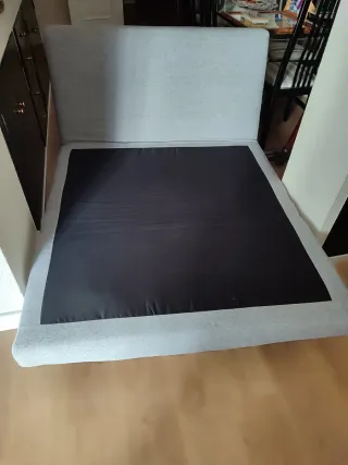 Sofá Cama Gris Tela