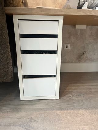 2 Cassettiera bianca IKEA per scrivania
