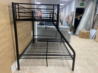 Litera de Matrimonio Metálica  Negra Nueva