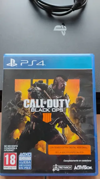 PS4 Slim Negra + Mando + Call of Duty