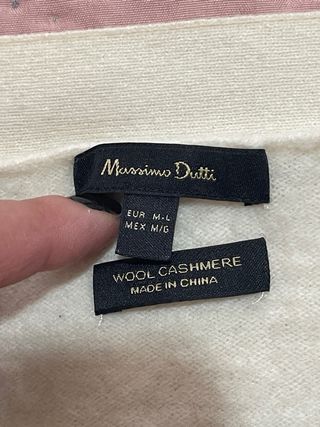 Chaqueta lana y cachemira Massimo Dutti Beige
