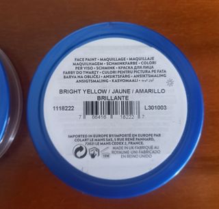 2 Pinturas Faciales Snazaroo Amarillas