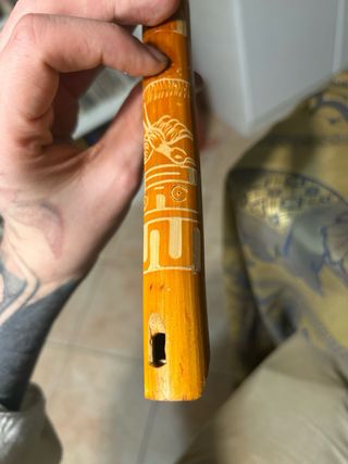 Flauta Decorativa Artesanal