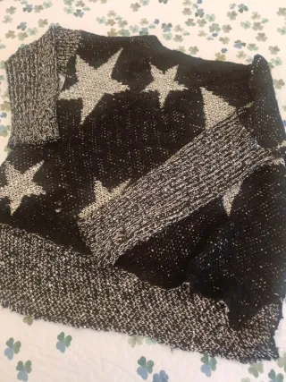 Jersey Negro Estrellas Brillantes Talla  S/M