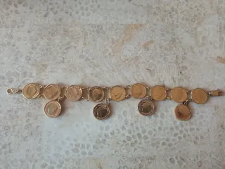 Pulsera monedas antiguas Holanda