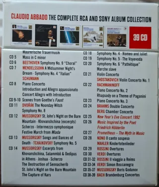 Claudio Abbado: Colección RCA y Sony