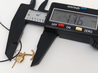 J-0784 Colgante Cruz, Ancla y Corazón 18K