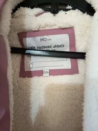 Parka impermeável infantil rosa