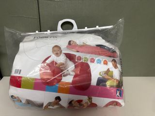 Cojín de lactancia felpa azul