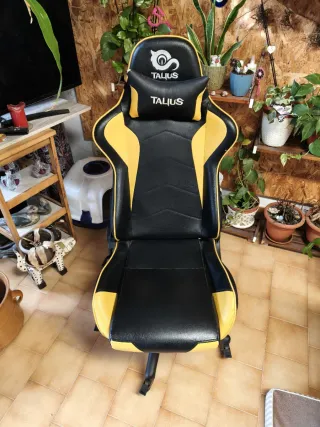 Silla de Escritorio Gaming Talius Negra y Amarilla