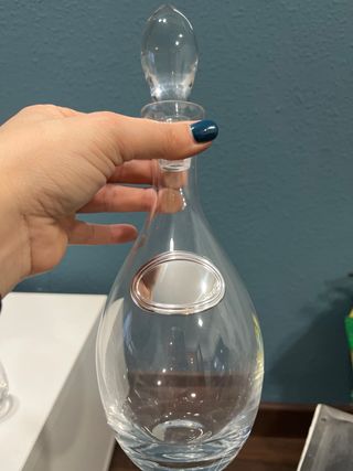 Juego Botella y 6 Vasos Chupito Cristal