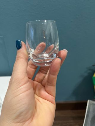 Juego Botella y 6 Vasos Chupito Cristal