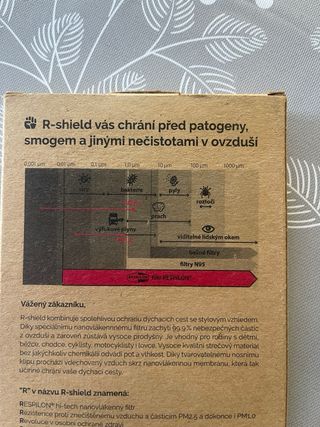 Braga cuello R-shield mascarilla antivirus rosa