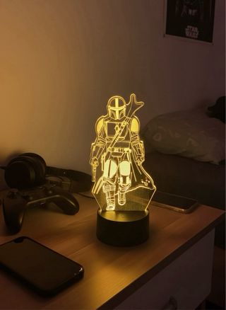 Lampada effetto 3d led mandaloriano