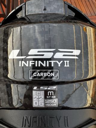 Casco Moto LS2 Negro Fibra Carbono
