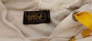 Felpa donna Ceres bianca con stampa