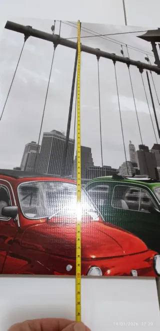 Stampa New York con auto d'epoca