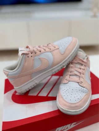Zapatillas Nike Dunk Rosa y Blanco Mujer