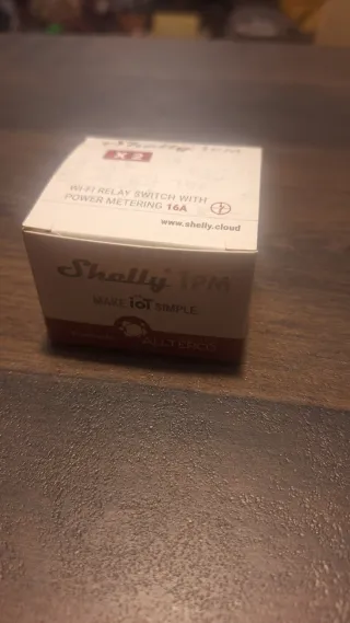 Shelly 1PM WiFi Relè Misuratore Potenza 16A - 2 pz