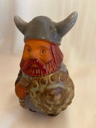Statuetta vichingo svedese vintage
