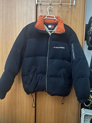 Plumón Tommy Hilfiger Azul y Naranja