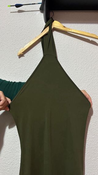 Vestido verde oliva talla XS nuevo a estrenar