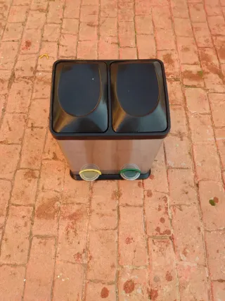 Papelera de reciclaje doble