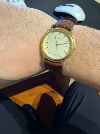 Reloj Bulova Vintage 1998 Cuarzo Dorado