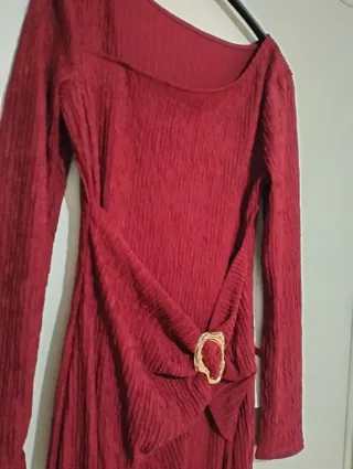 Vestito donna lungo Borgogna