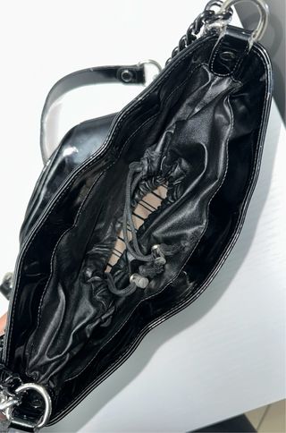 Borsa nera trapuntata Paola T. Modello Secchiello