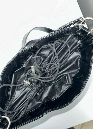 Borsa nera trapuntata Paola T. Modello Secchiello