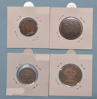 4 Monedas Mozambique 1957-1971