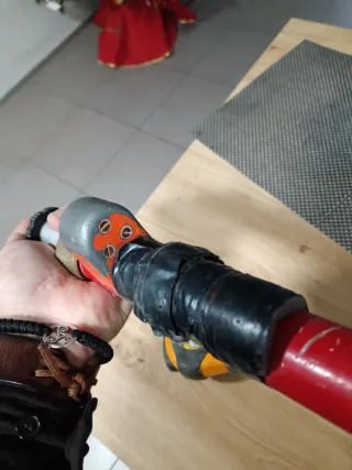 Mini jalón topografía con nivel