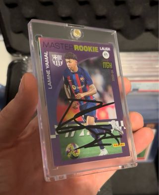 Cromo Lamine Yamal Master Rookie Firmado