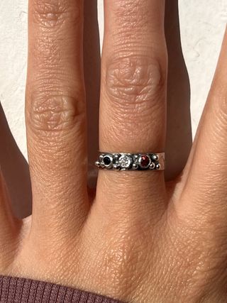 Anillo Plata y Circonitas Talla 13