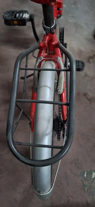 Bicicleta Paseo Plegable Roja