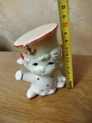 Statuetta bambina ceramica marina