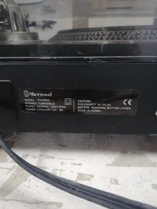 Tocadiscos Sherwood Negro