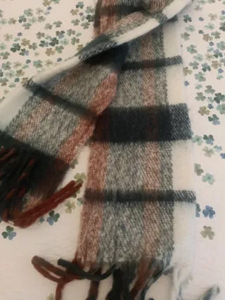 Bufanda Vero Moda cuadros azul verde marrón